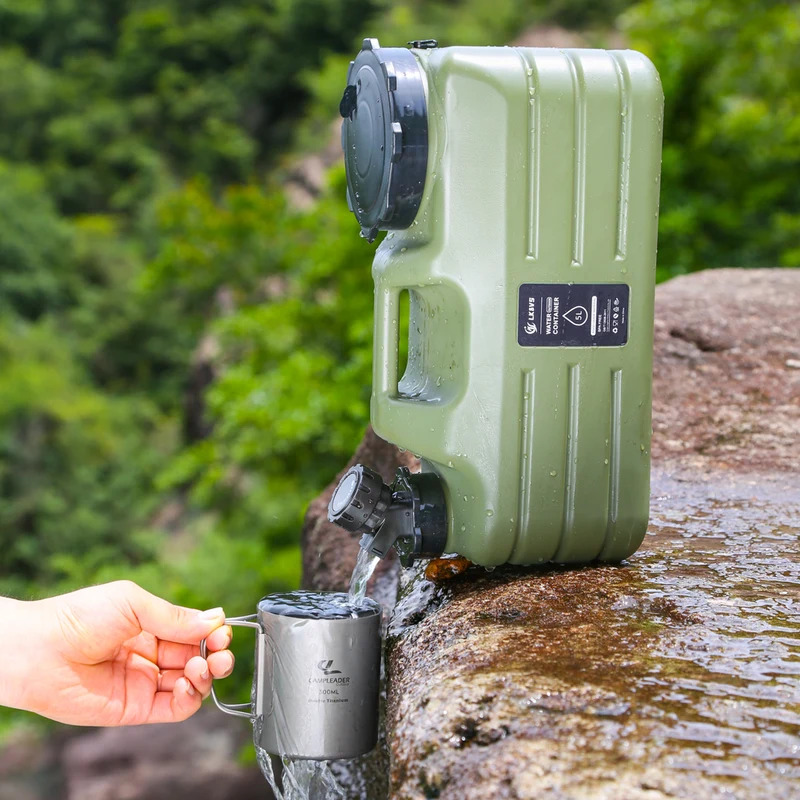 Outdoor Camping Bin - 5/11L ถังน้ํากลางแจ้งขนาดใหญ่ความจุแบบพกพา Camp Water Bag พร้อมก๊อกน้ําที่ถอดออกได้ไม่มีการรั่วไหลสําหรับตกปลาตกปลาปิคนิค