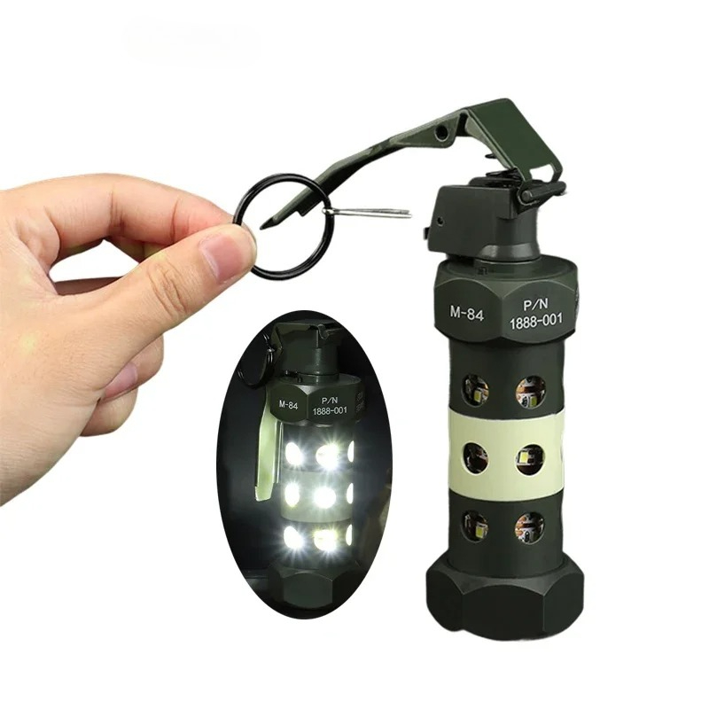 Outdoor Camping Toys - ลูกดอกแฟลชแบงจำลองรุ่น M84 ทำจากโลหะผสม ABS สำหรับคอสเพลย์ ของเล่นลูกดอกจำลอง