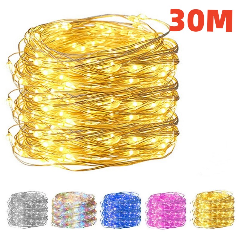 Outdoor Camping Lights String - 30 เมตร USB ไฟ LED String