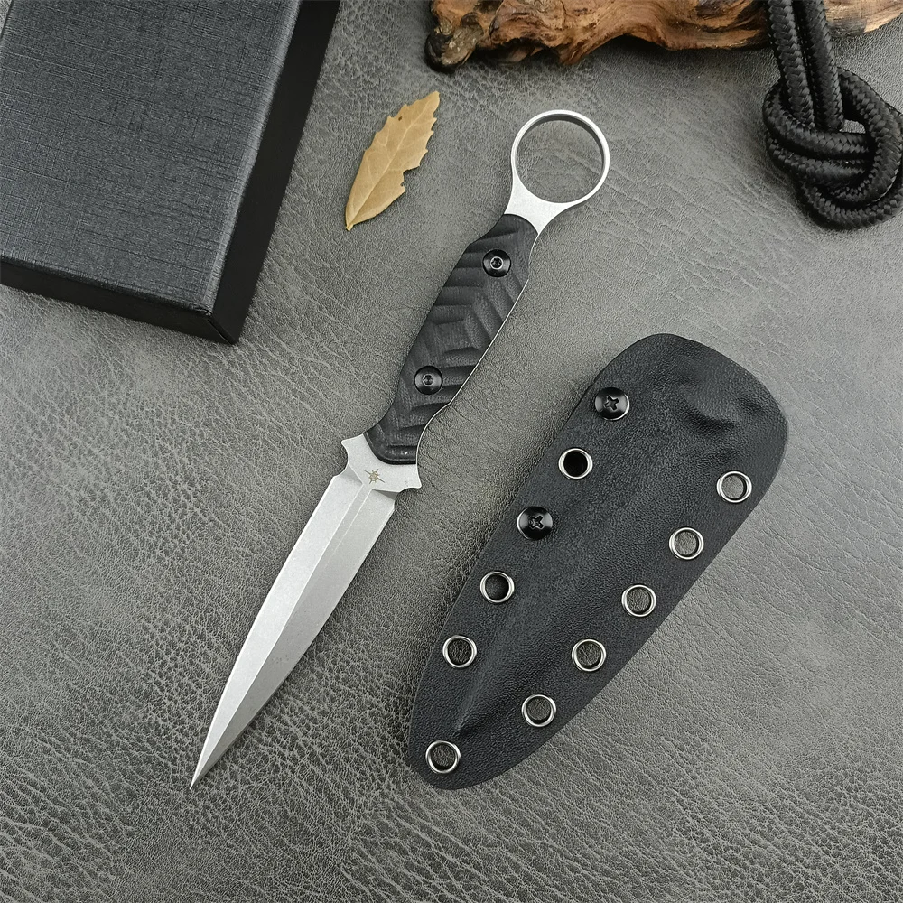 Outdoor Camping Usa - USA TOOR ใบมีดมีดคุณภาพสูง D2 ใบมีด G10