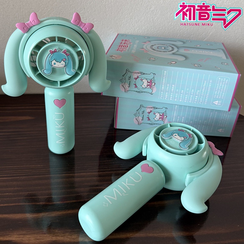 Outdoor Camping Toys - ฮัตสึเนะ มิกุ พัดลมมือถือขนาดเล็ก พัดลมระบายความร้อน สำหรับบ้าน สำนักงาน