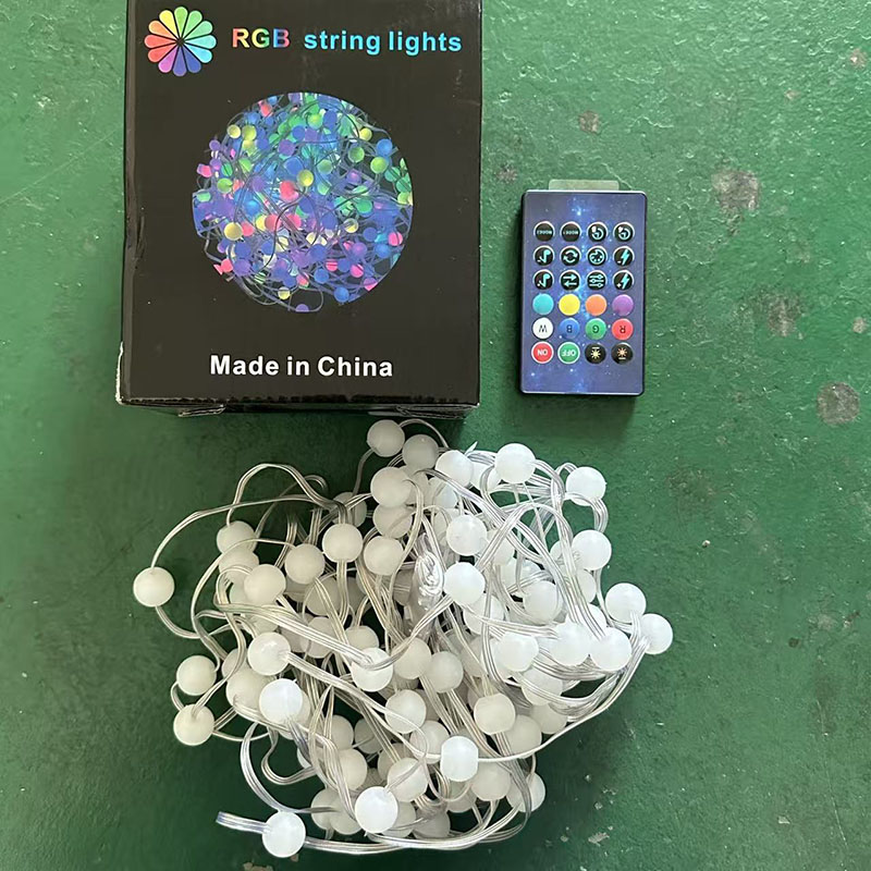 Outdoor Camping Lights String - โคมไฟสาย LED ทรงกลม RGBIC กันน้ำรุ่นใหม่ปี 2026,