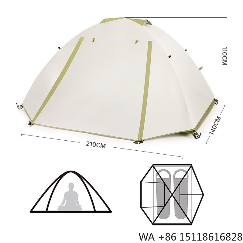 Outdoor Camping Set - เต็นท์เดินป่า ปีนเขา เทรคกิ้ง แคมป์ปิ้ง แบบสองชั้น กันน้ำ