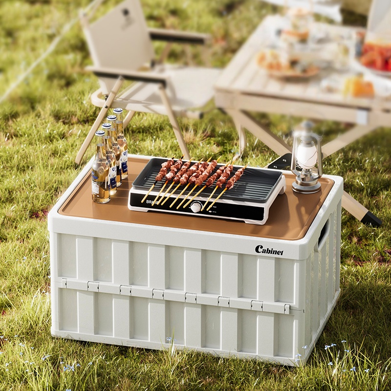 Outdoor Camping Bin - กล่องเก็บของสำหรับตั้งแคมป์กลางแจ้ง, กล่องเก็บของ, กล่องเก็บของพับได้สำหรับท้ายรถ, กล่องเก็บของพลาสติก, กล่องเก็บของเล่น