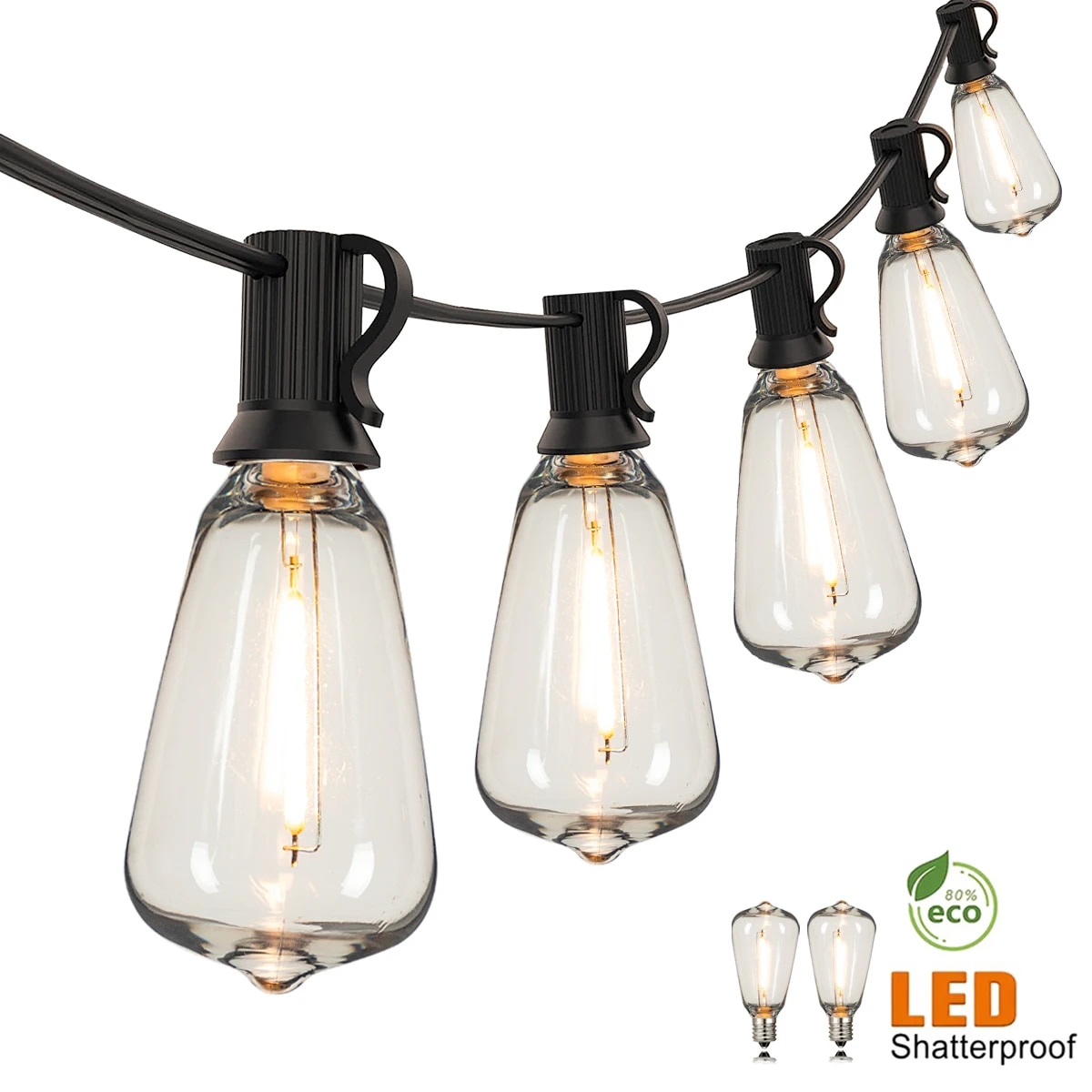 Outdoor Camping Lights String - ไฟประดับสายยาว 110V ปลั๊กแบบ US รุ่น ST38