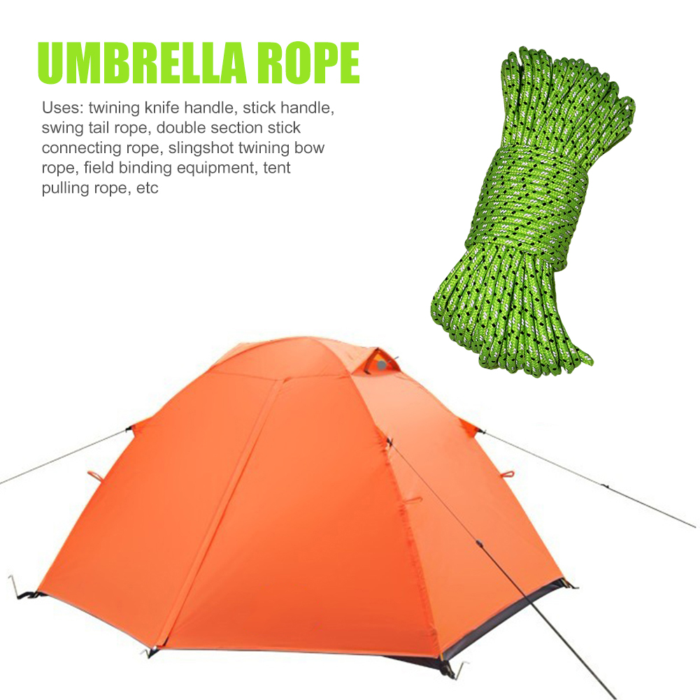 เชือกพาราคอร์ดสะท้อนแสง 20 เมต - Outdoor Camping Extension Cord บทวิจารณ์และราคา