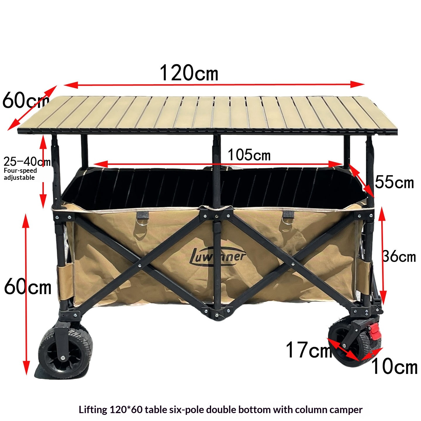 รถเข็นแคมป์ปิ้งกลางแจ้งแบบพับไ - Outdoor Camping Usa บทวิจารณ์และราคา