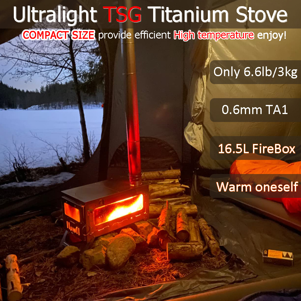 เตาเต็นท์ไทเทเนียม TSG จากคลัง - Outdoor Camping Usa บทวิจารณ์และราคา
