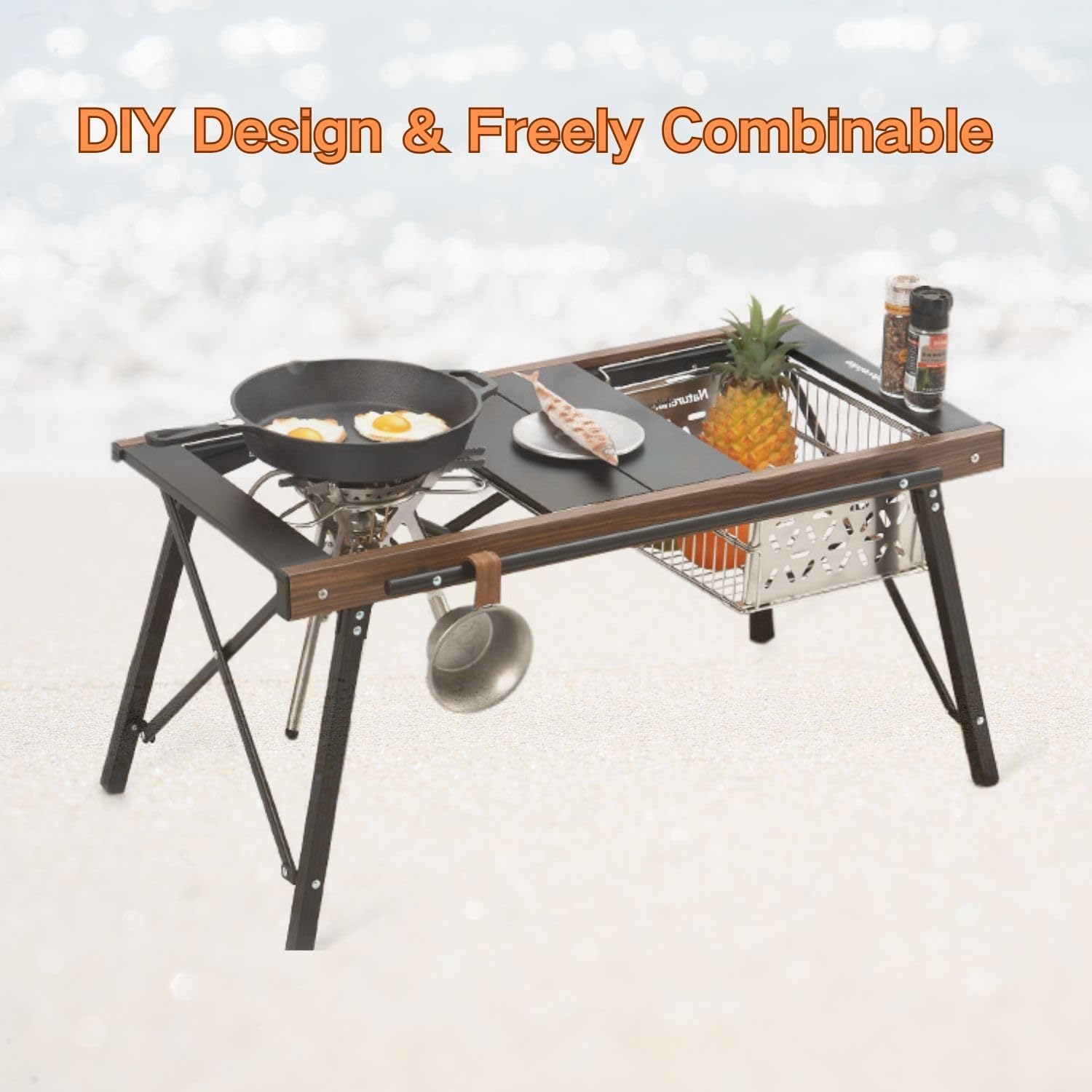 โต๊ะพับได้สำหรับตั้งแคมป์แบบ I - Outdoor Camping Kitchen Setup บทวิจารณ์และราคา
