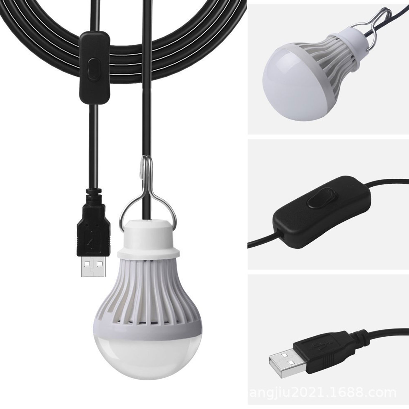 สายไฟสวิตช์สีขาวนวล 3000K หลอด - Outdoor Camping Lights String บทวิจารณ์และราคา
