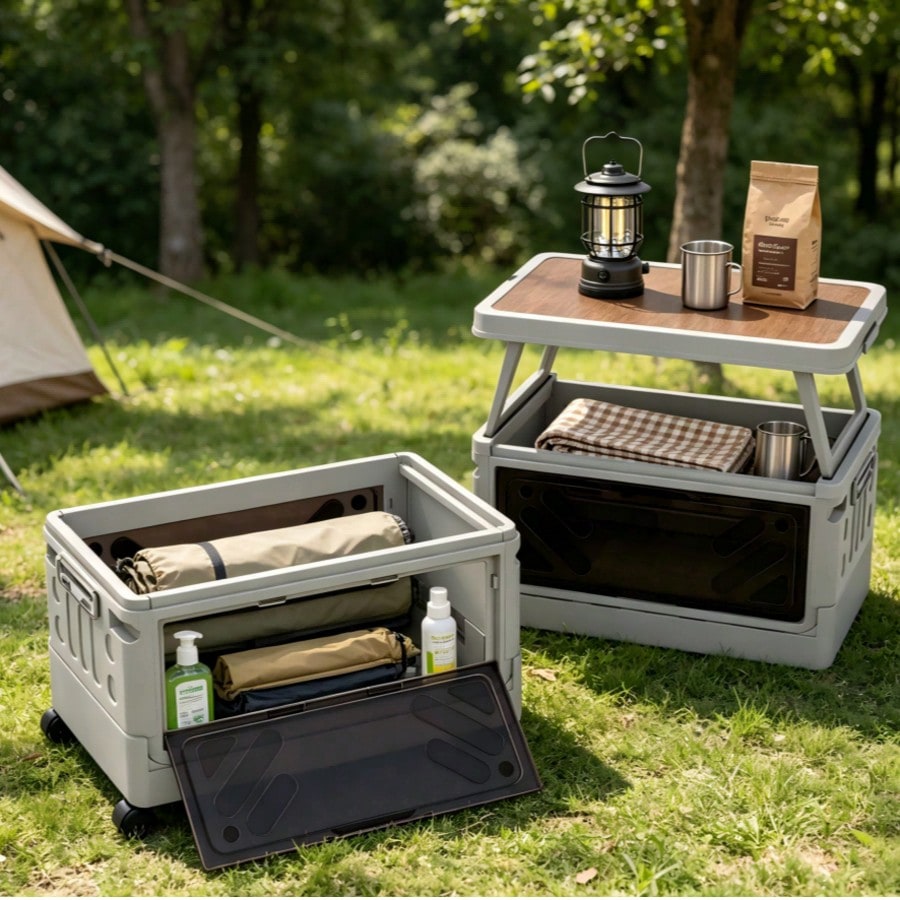 กล่องเก็บของอเนกประสงค์สำหรับต - Outdoor Camping Bin บทวิจารณ์และราคา