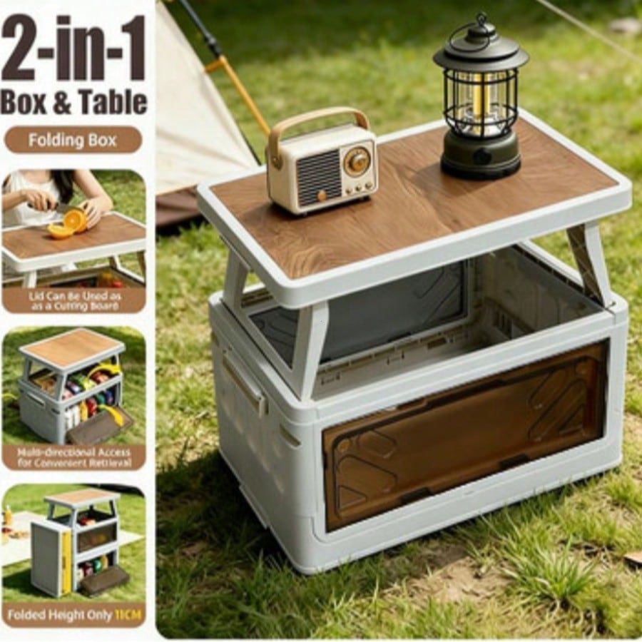 กล่องเก็บของอเนกประสงค์สำหรับต - Outdoor Camping Bin บทวิจารณ์และราคา