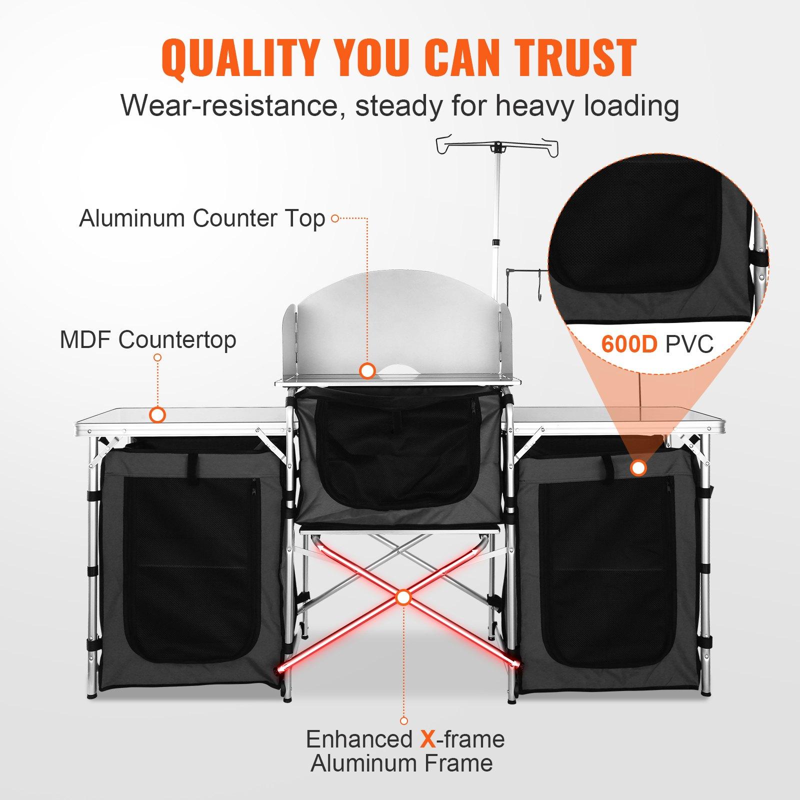 【ของขวัญวันพ่อ】VEVOR สถานีครัว - Outdoor Camping Kitchen Setup บทวิจารณ์และราคา
