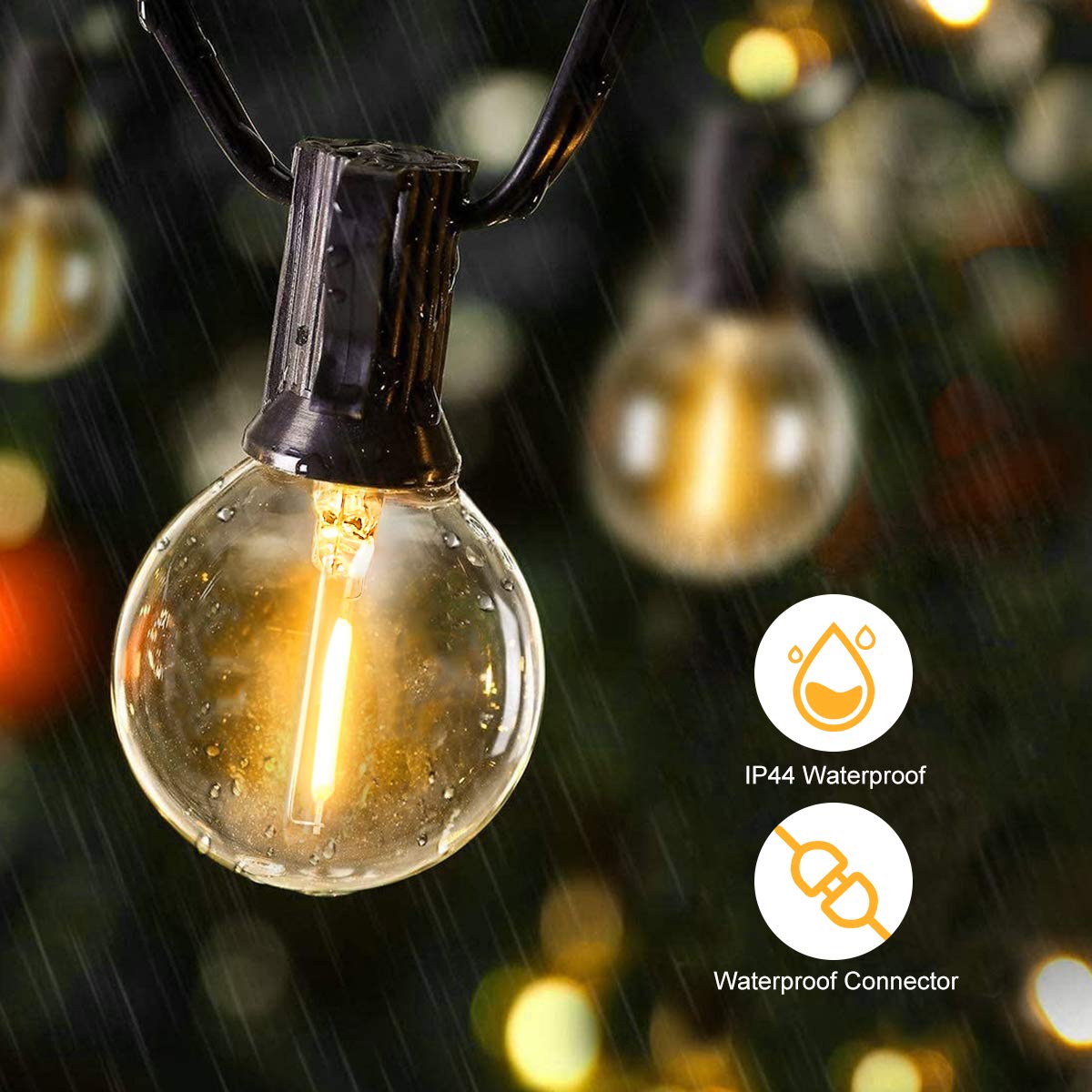 25FT 50FT G40 Fairy String ไฟแ - Outdoor Camping Lights String บทวิจารณ์และราคา