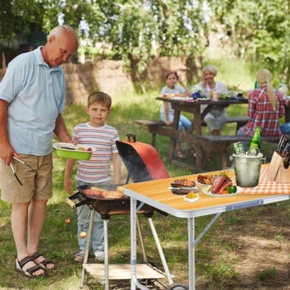 โต๊ะพับแบบพกพาสำหรับตั้งแคมป์, - Outdoor Camping Kitchen Setup บทวิจารณ์และราคา