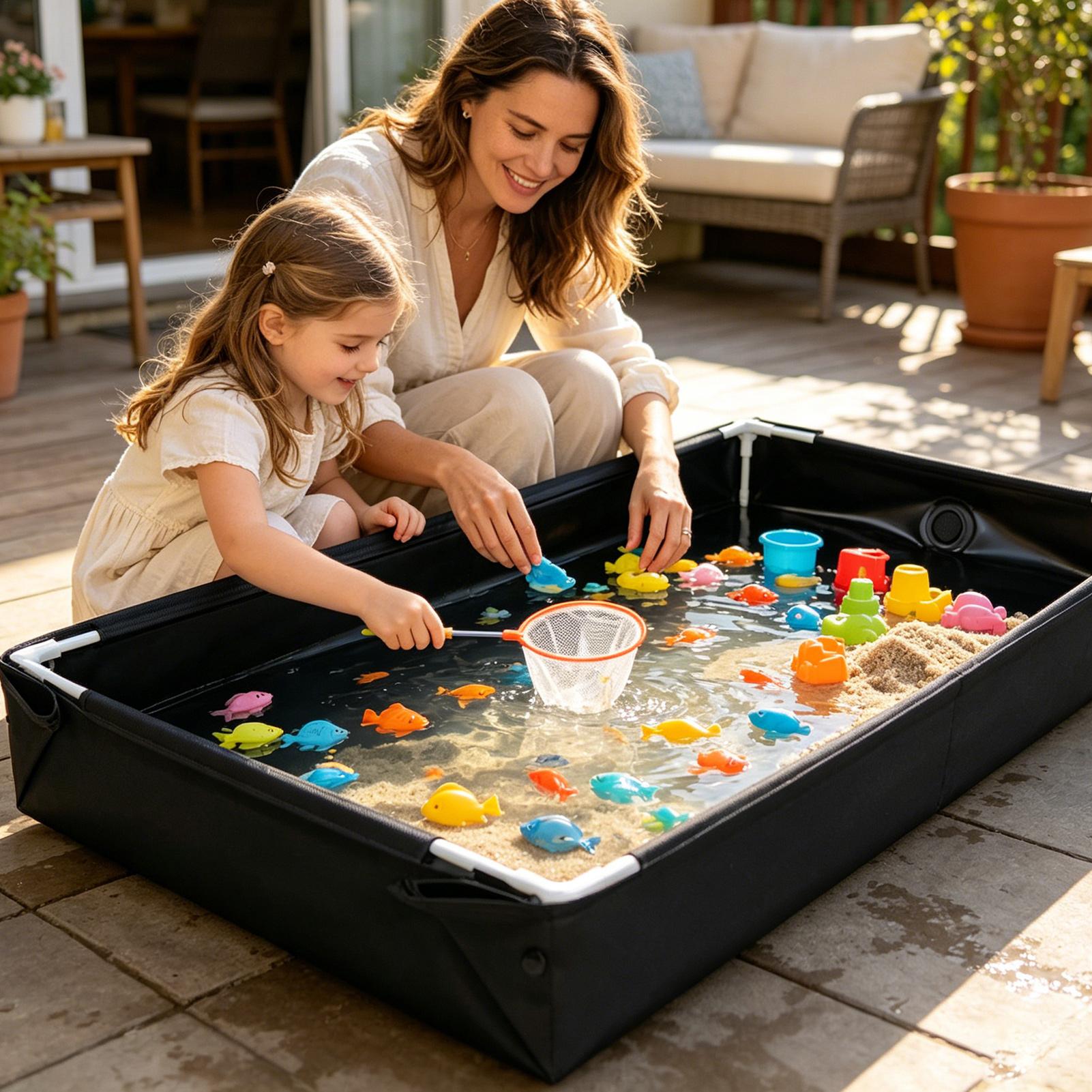 อ่างน้ำและสระทรายกลางแจ้งพร้อม - Outdoor Camping Toys บทวิจารณ์และราคา